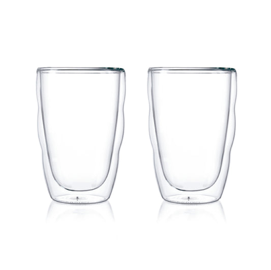 PILATUS - 2 pcs glass, double wall, medium, 0.35 l, 12 oz