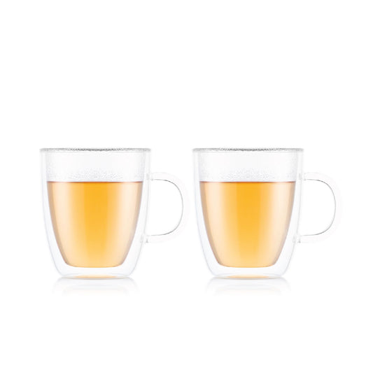 BISTRO - 2 pcs jumbo mug, double wall, 0.45 l, 15 oz