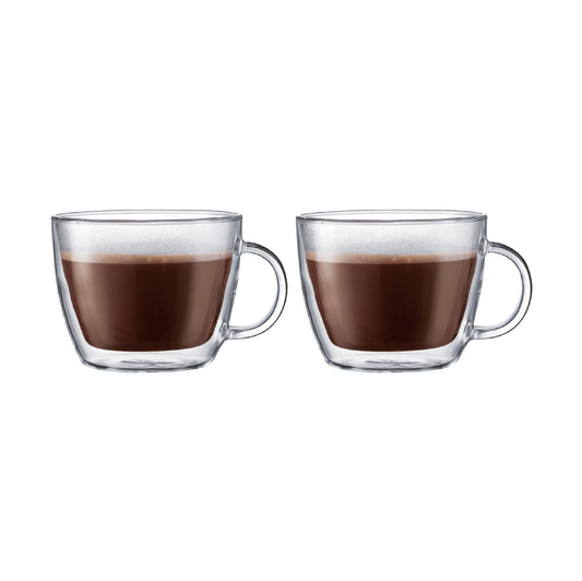 BISTRO - 2 pcs café latte cup, double wall, 0.45 l, 15 oz