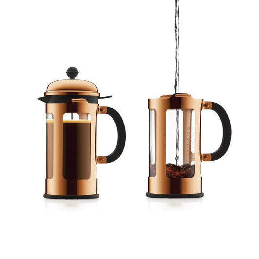 CHAMBORD® - French Press Coffee maker, 8 cup, 1.0 l, 34 oz (Copper-Flat)