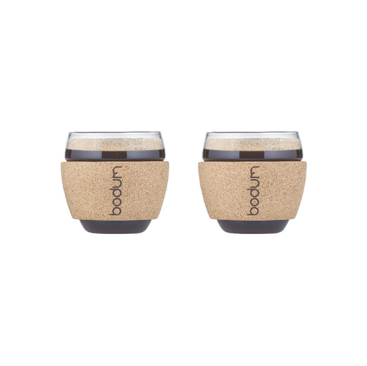 PAVINA® - 2 pcs glass Cork Sleeve, 0.35 l, 12 oz