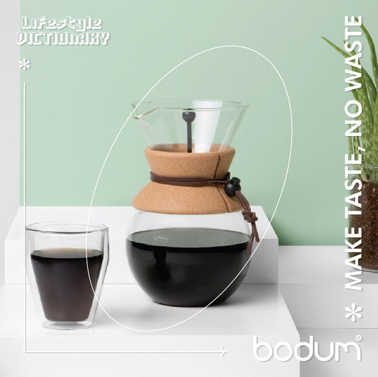 POUR OVER - Coffee maker with permanent filter, 1.0 l, 34 oz (Cork)