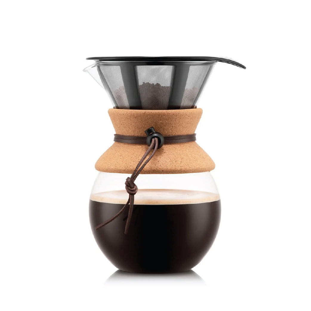 POUR OVER - Coffee maker with permanent filter, 1.0 l, 34 oz (Cork)