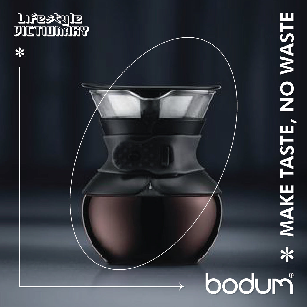 POUR OVER - Coffee maker with permanent filter, 0.5 l, 17 oz (Black)