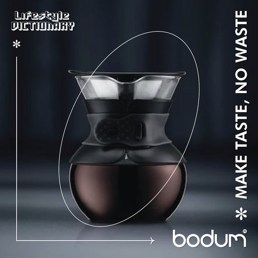 POUR OVER - Coffee maker with permanent filter, 0.5 l, 17 oz (Black)