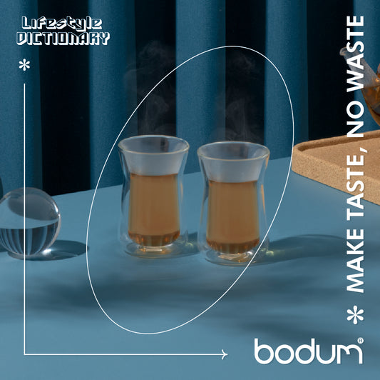 MELIOR - 2 pcs Tea Glass double wall, 0.1 l