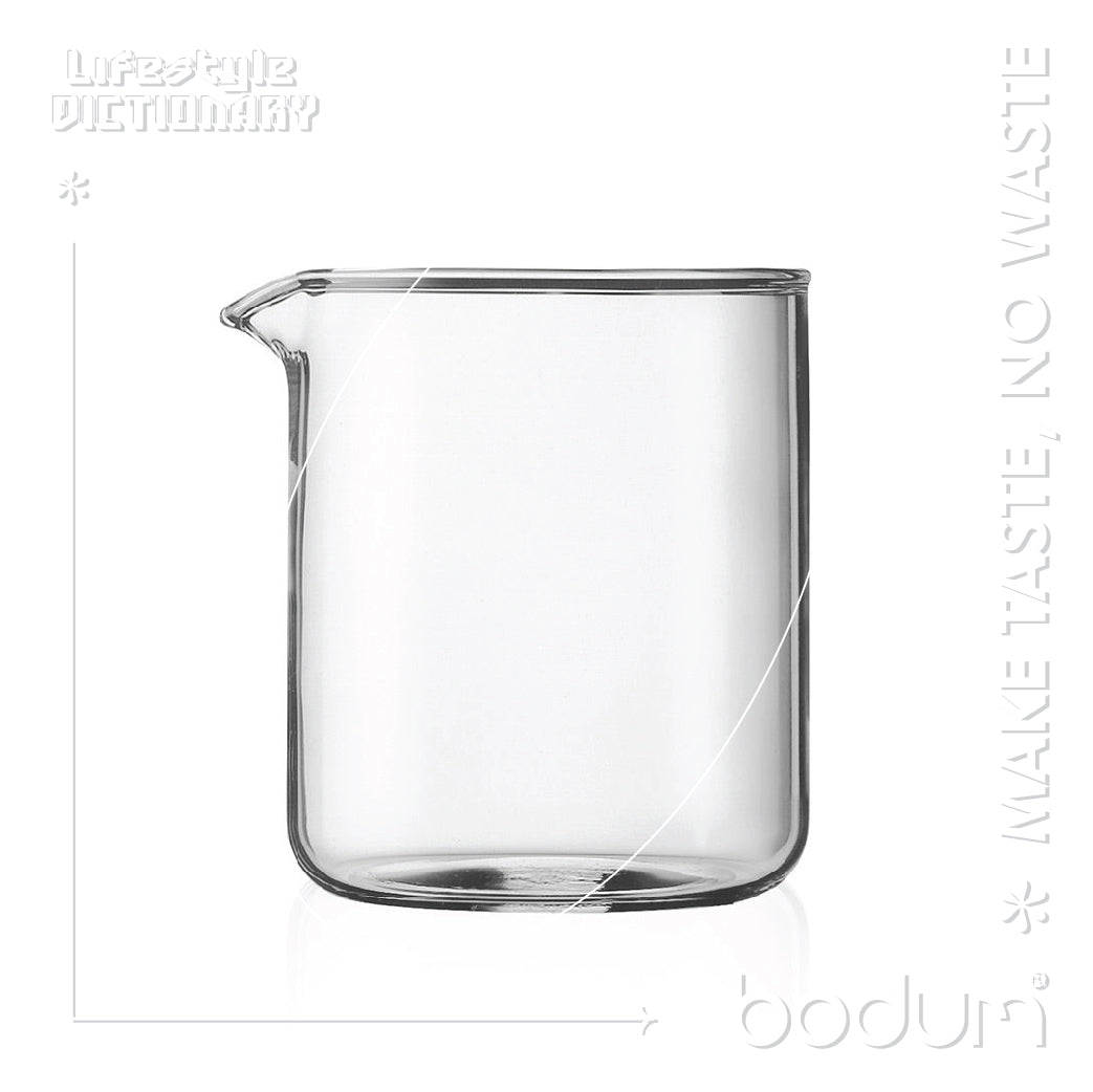 SPARE BEAKER - Spare glass, 4 cup, 0.5 l, 17 oz, dia 9.6 cm, H 12.5 cm