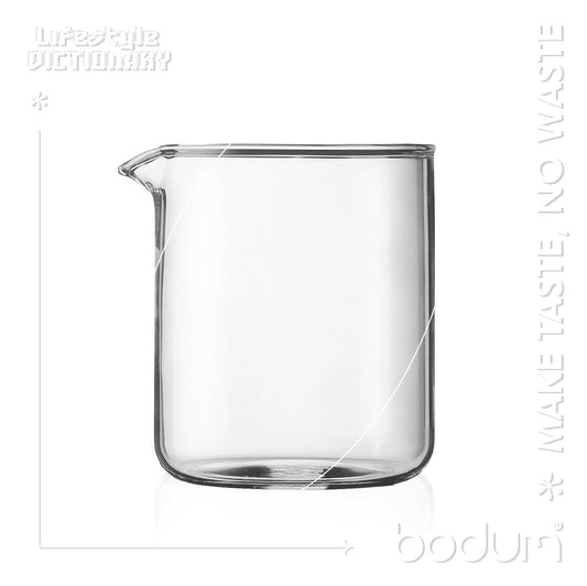 SPARE BEAKER - Spare glass, 4 cup, 0.5 l, 17 oz, dia 9.6 cm, H 12.5 cm
