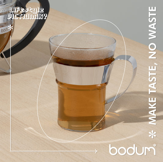 ASSAM - 2 pcs tea glass with steel handle, large, 0.35 l, 12 oz