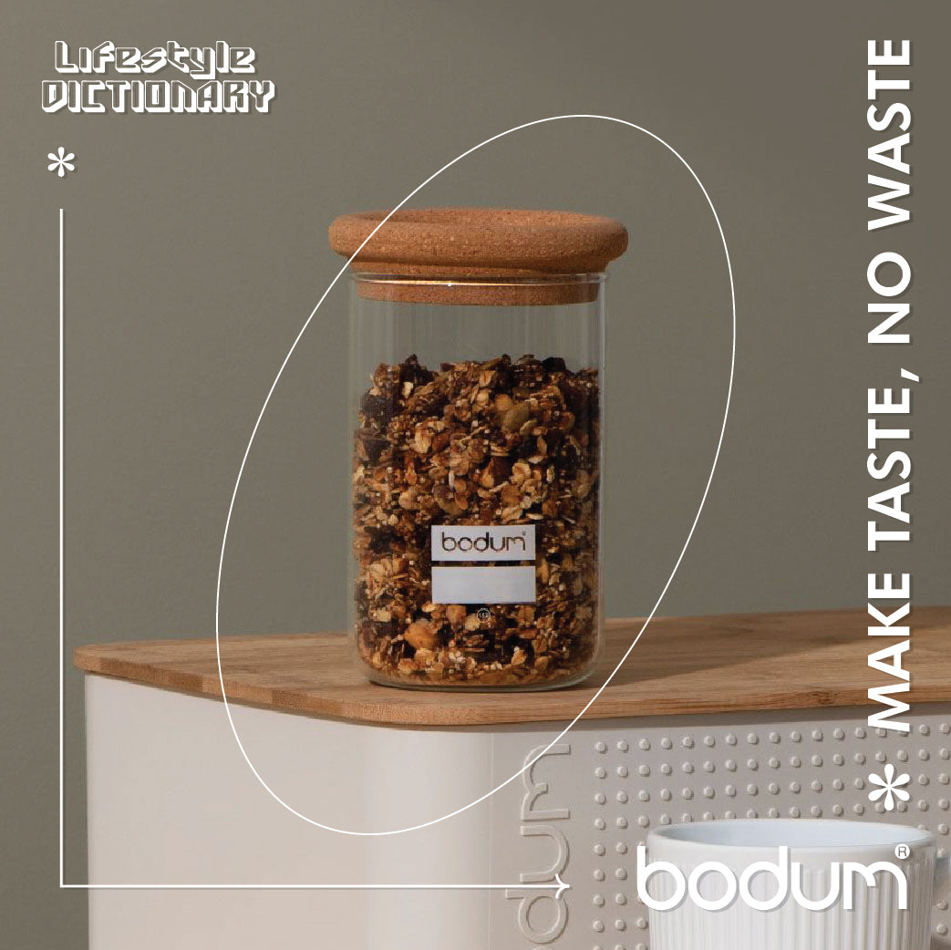 YOHKI - Storage jar with cork lid, 1.0 l, 34 oz