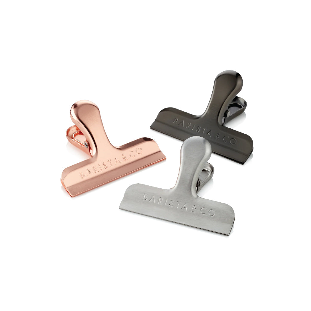 Coffee Bag Clips set of 3 - Electric Metals