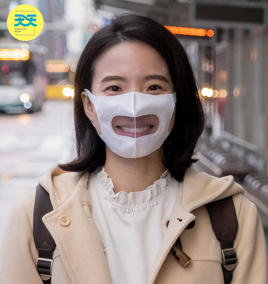 【天天 透明醫療口罩】每盒20入 - L 大碼( 立體口罩 3D口罩 透明口罩 微笑口罩)