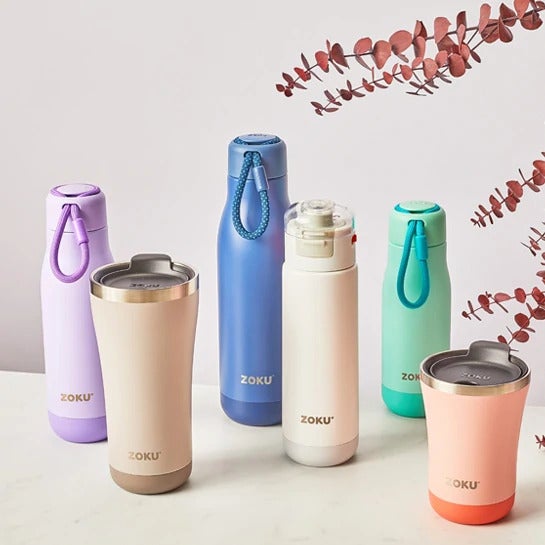 18oz Stainless Steel Flip Top Sports Bottle