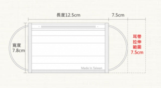 台灣康匠【友你】素色平面口罩 - 幼幼款(3至6歲) - 藍