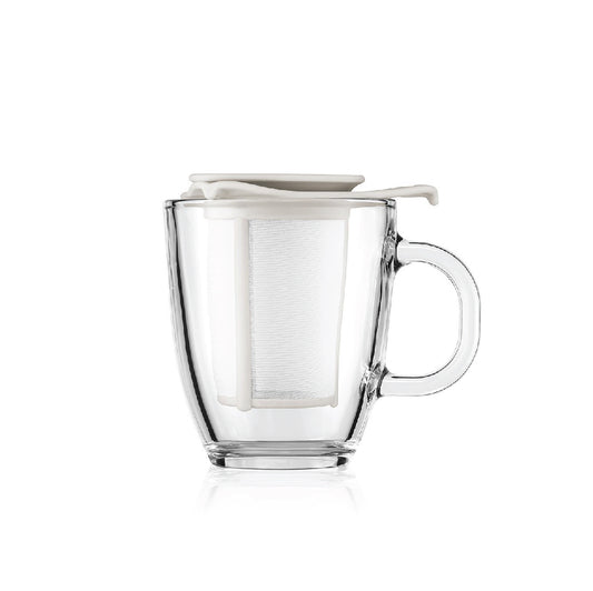 YO-YO SET - Mug and tea strainer, 0.35 l, 12 oz