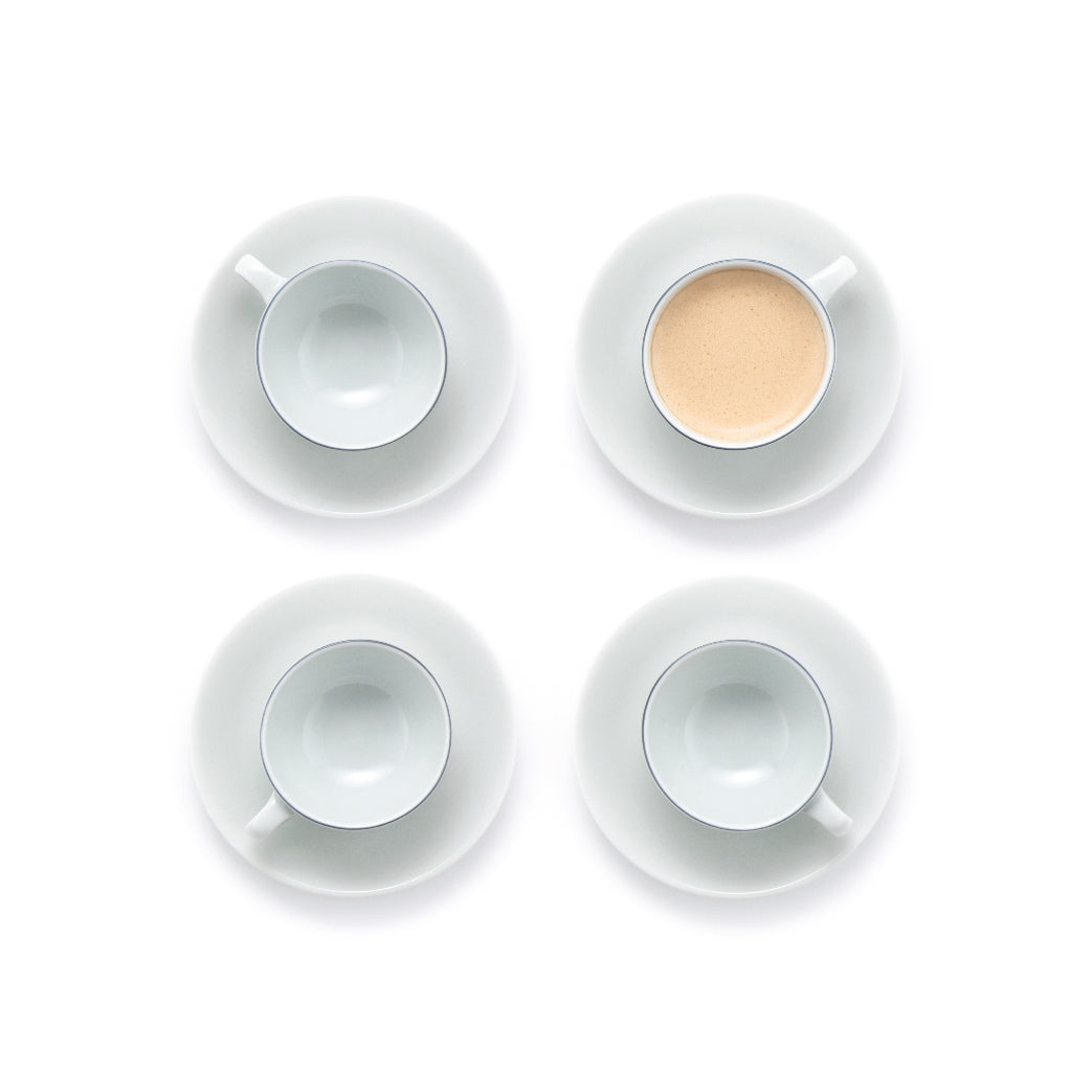 BLÅ - 4 pcs. Espresso cup and saucer.