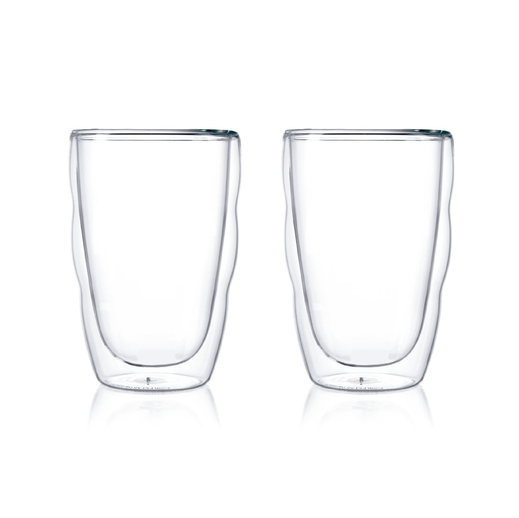 Bodum Pilatus 2 Pcs Glass, Double Wall, Extra Small, 0.08 L, 2.5 oz Transparent