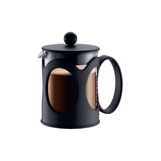 KENYA - French Press Coffee maker, 4 cup, 0.5 l, 17 oz (Black)