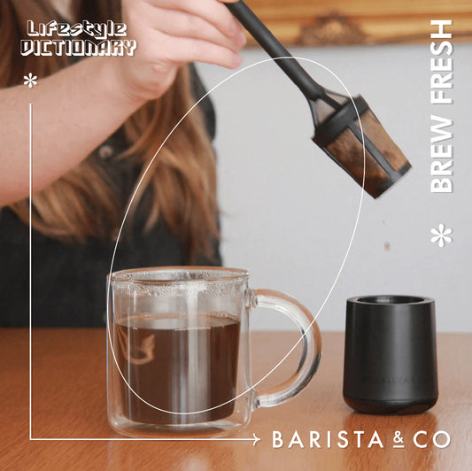 Brew It Stick Coffee and Tea Infuser - Black / Black - NEW