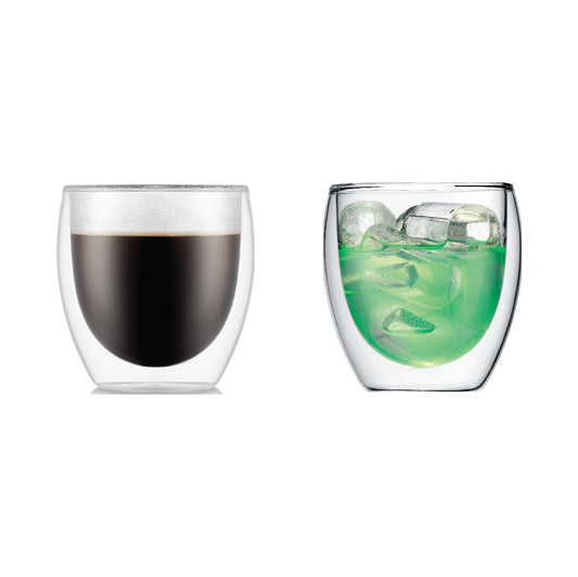 PAVINA® - 2 pcs glass, double wall, medium, 0.25 l, 8 oz