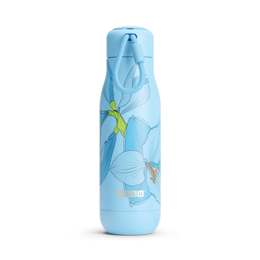 18oz Stainless Steel Lily Floral Bottle
