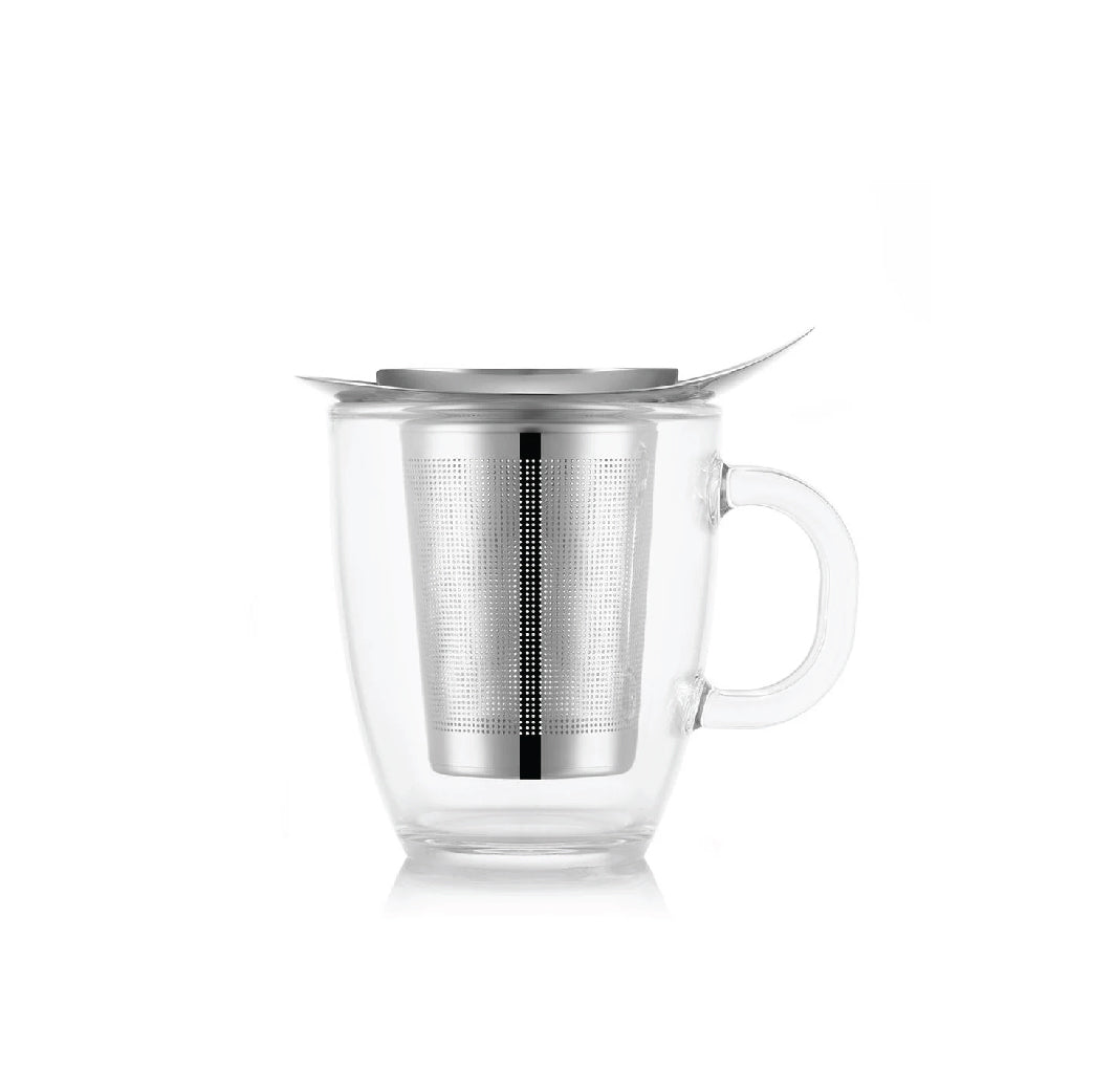 Bodum Tea For One Tea Cup Infuser With Double Wall Glass